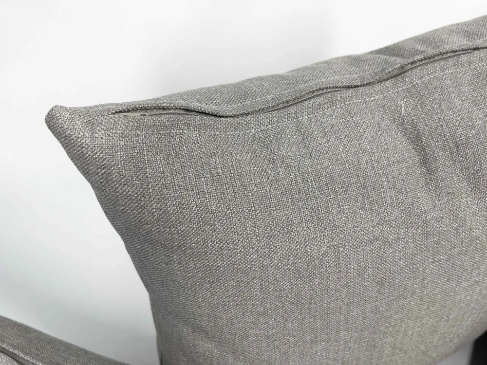 Decorative cushion with insert - zippered - Grey-brown
