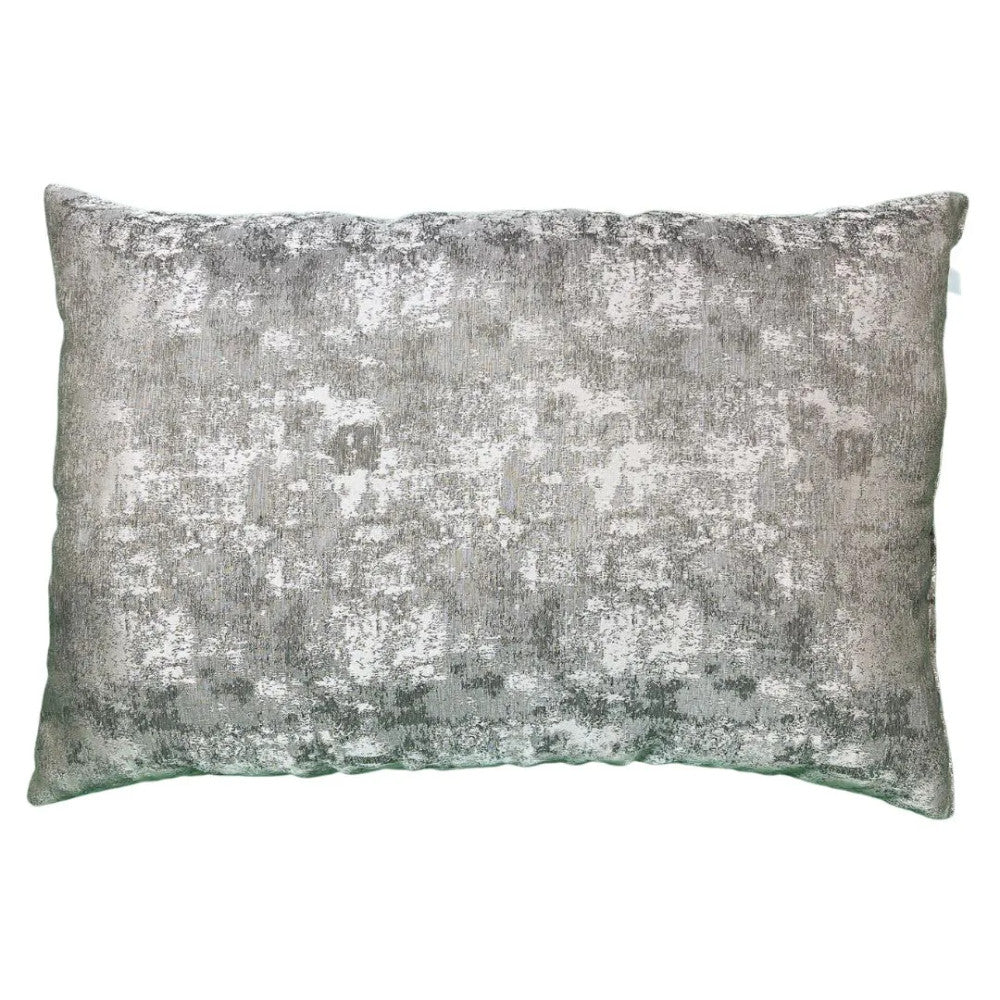 Decorative silver cushion - 40x60 cm