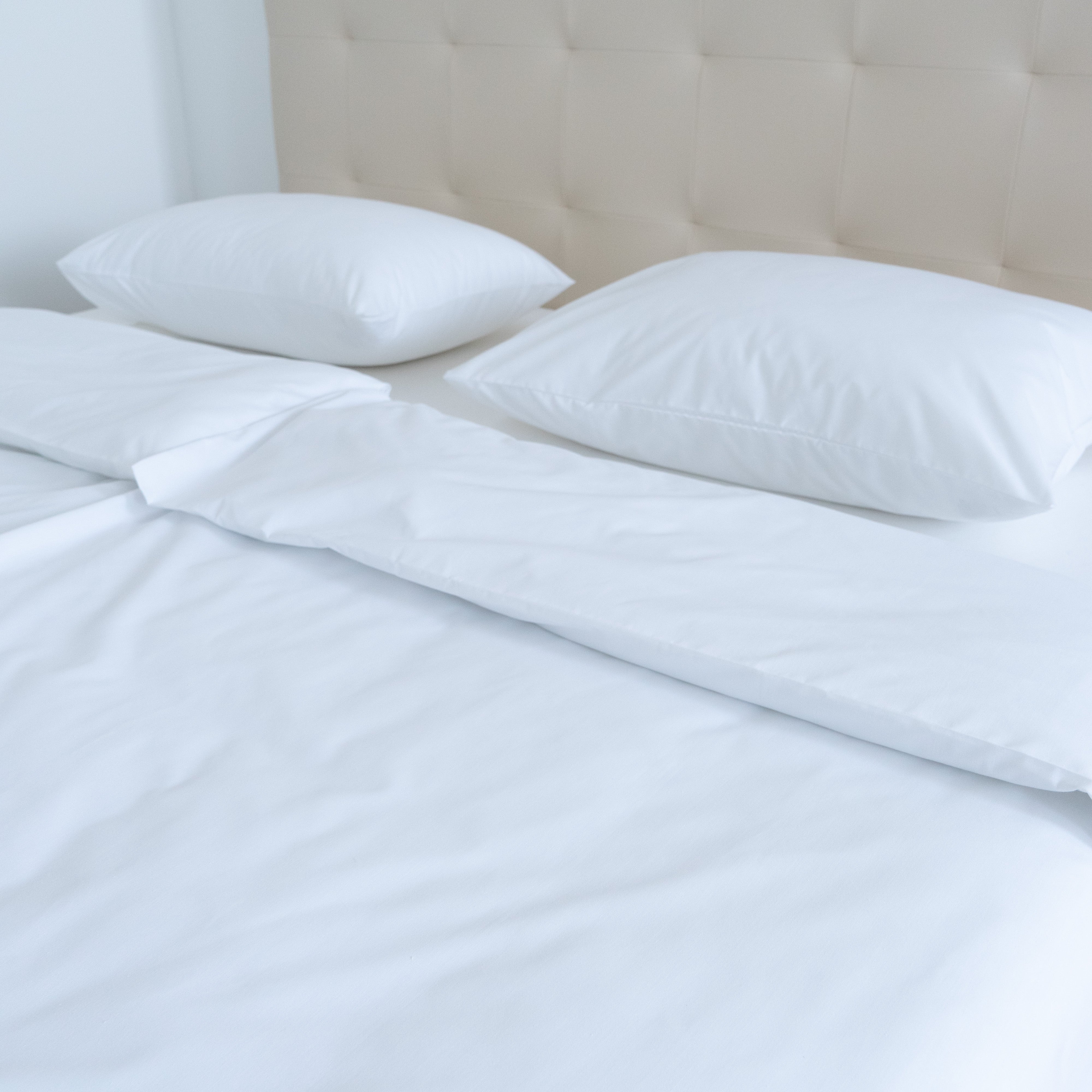 Hotel-Bettlakenset aus 100 % Baumwollleinen – Spannbettlaken – 2er-Set – 146 g/m²