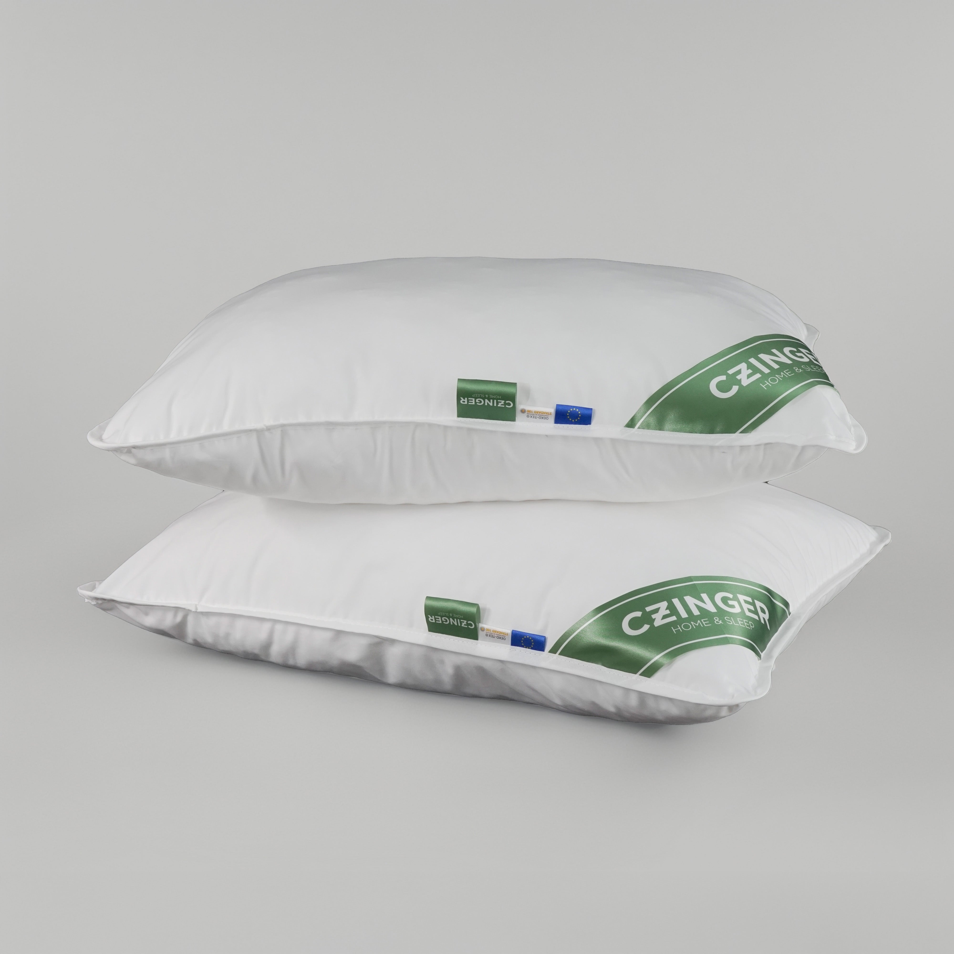 Allergy "STOP" Anti-allergic 2 half pillows - 100% cotton cover with hem band