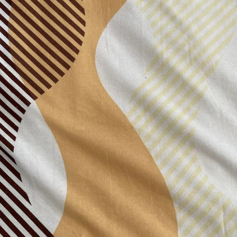 Flanel ágyneműhuzat garnitúra - 3 db-os - Bézs/fehér