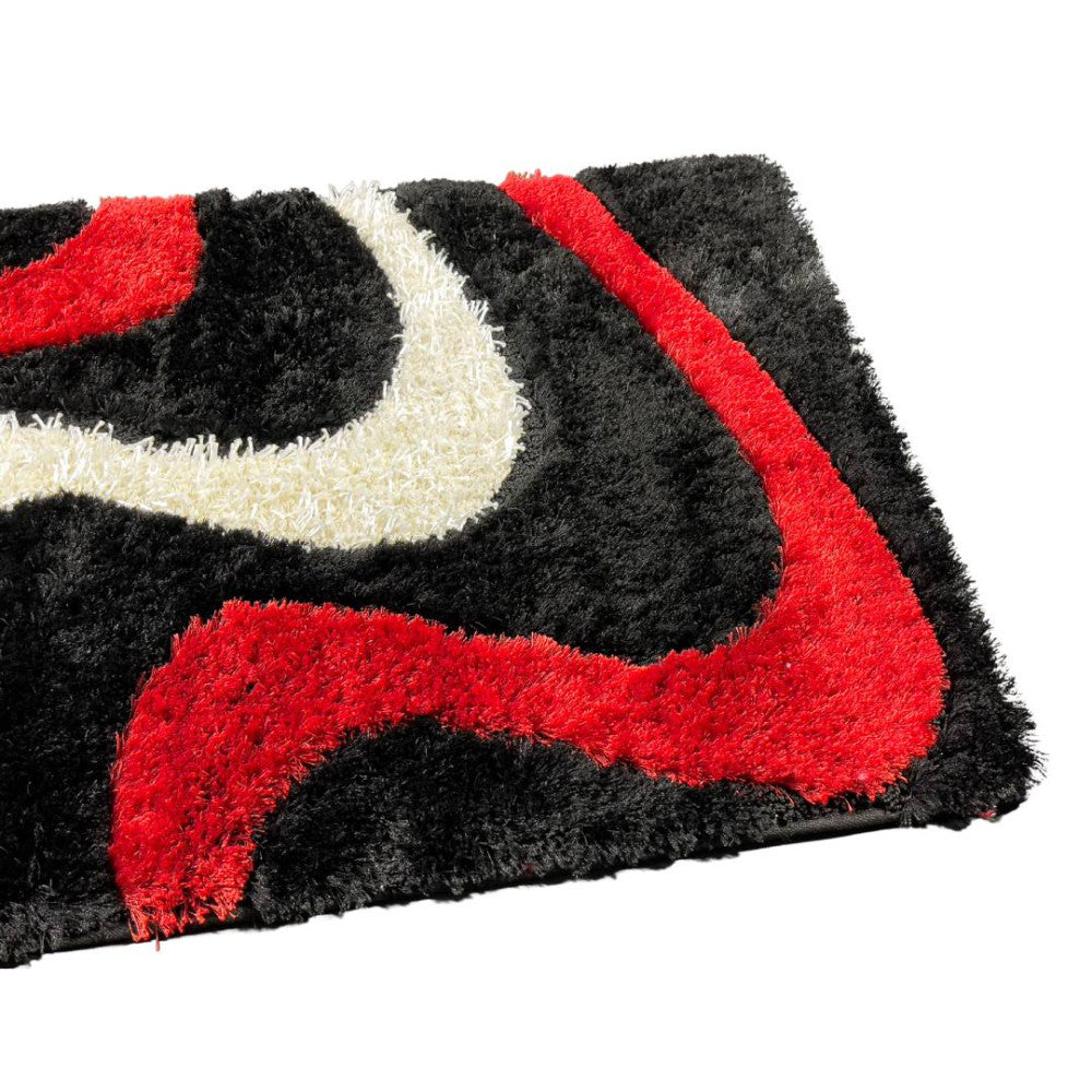 Bunter gewellter Langflorteppich