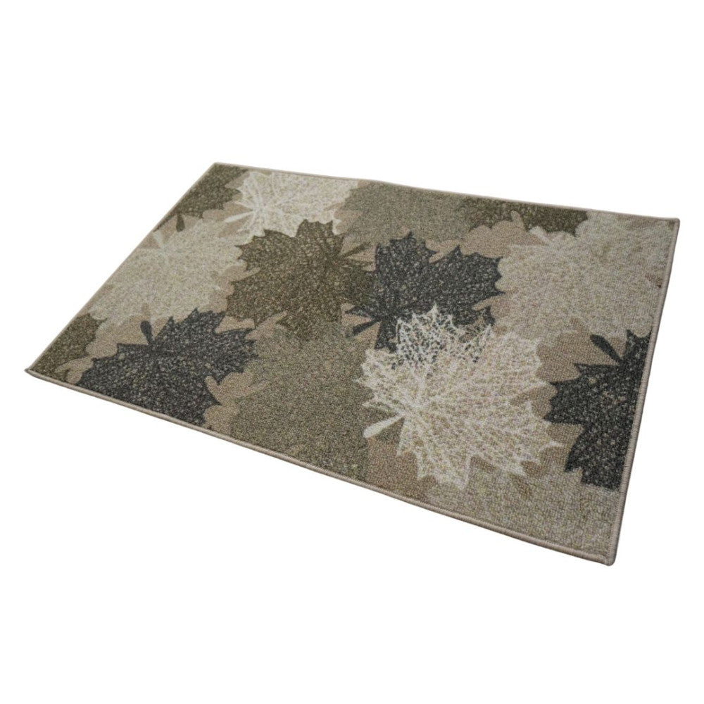 Fußmatte - Blättermuster - Beige