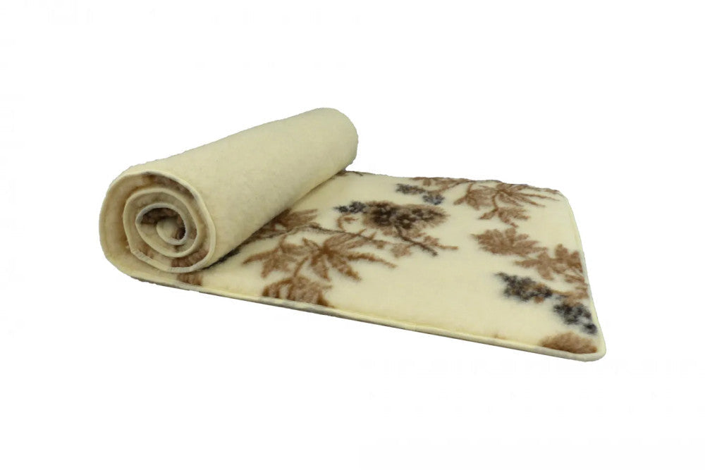 Woll-Unterdecke (Bauchdecke) gemustert doppelseitig - 520 gr/m2 - 90x200 cm