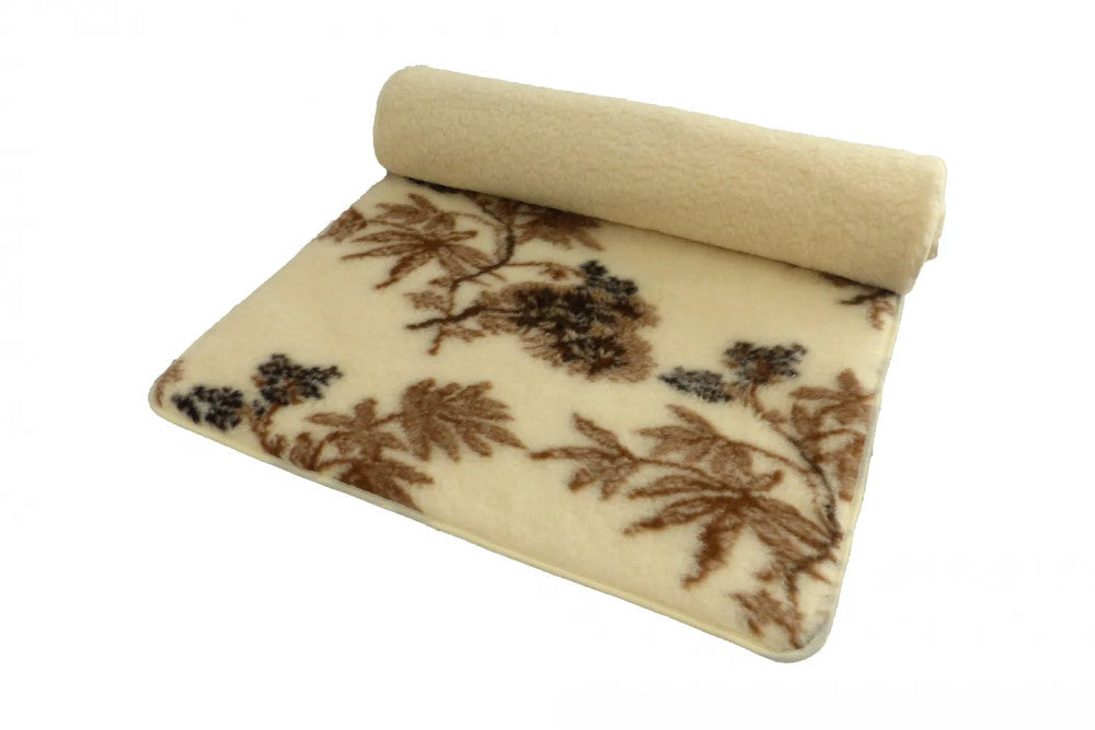 Woll-Unterdecke (Bauchdecke) gemustert doppelseitig - 520 gr/m2 - 90x200 cm