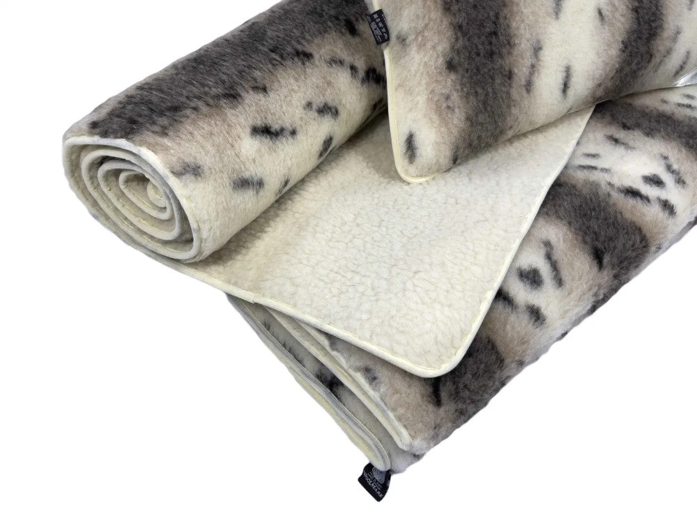 3-teiliges Wollset aus Merinowolle – Luchsmuster – 550 g/m²