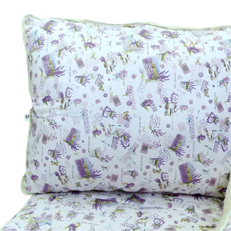 Woll-Baumwoll-Set (3-teilig) - Lavendel