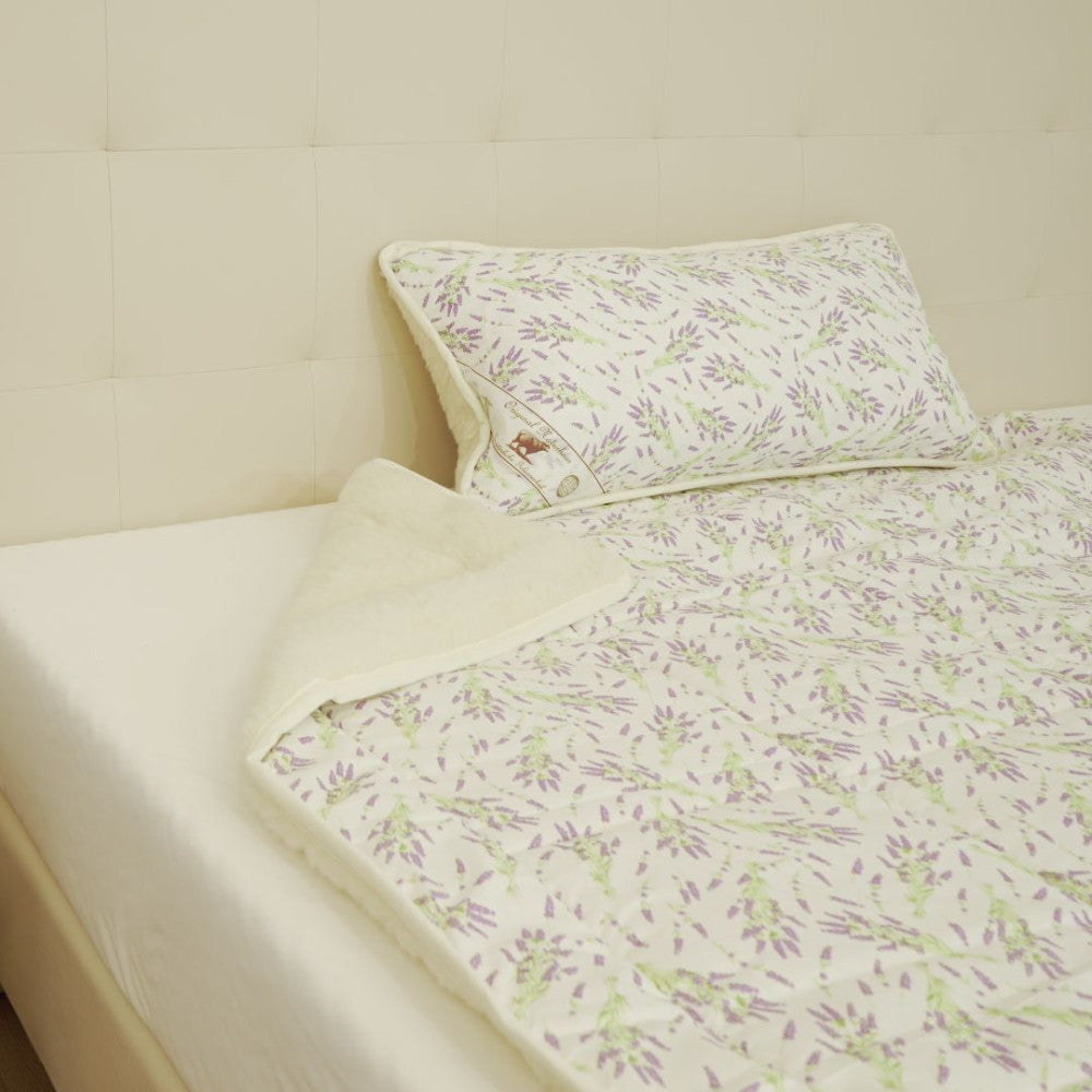 Wool-cotton summer set (2 pieces) - Lavender