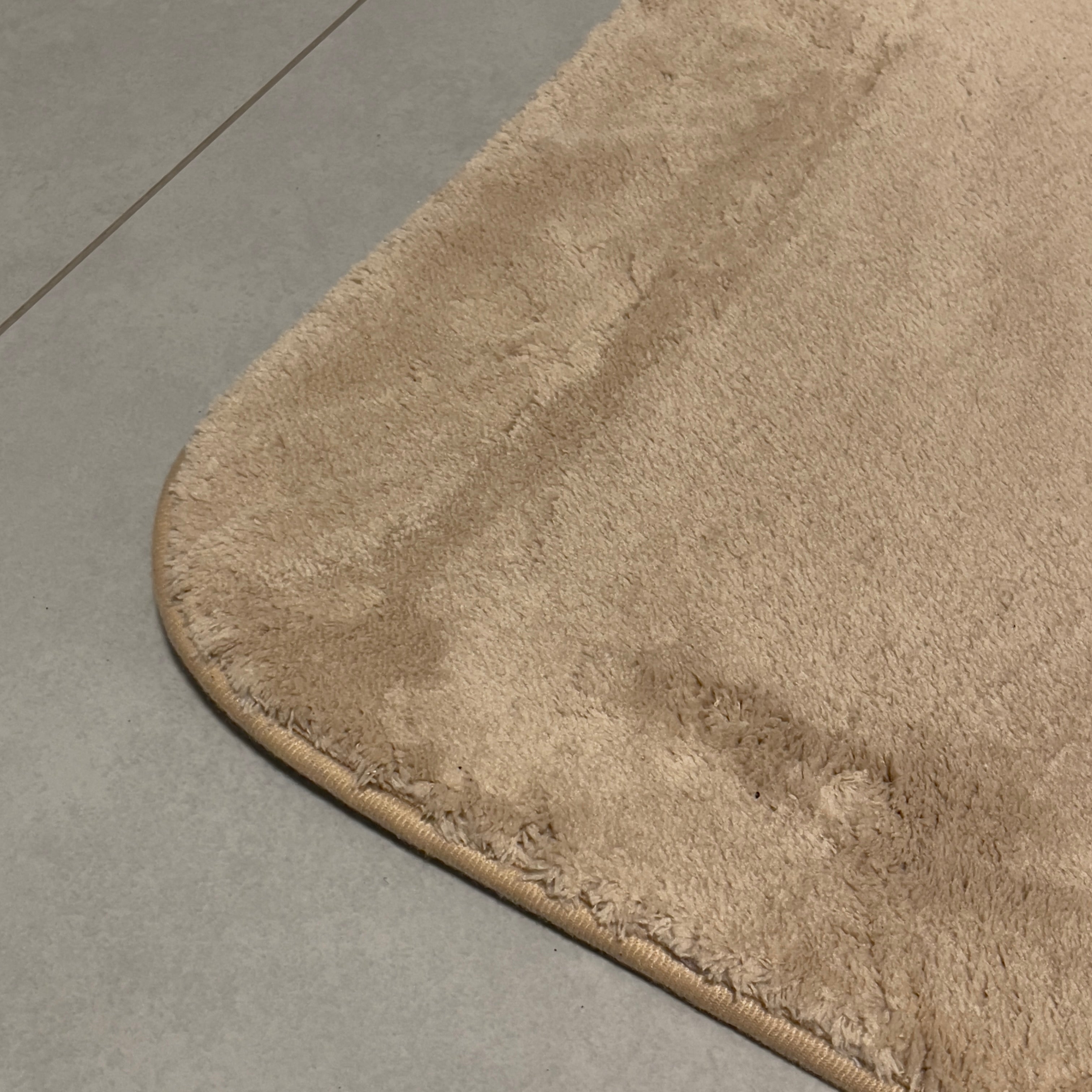 Beiges Badezimmerteppich-Set - 2-teilig - 50x80, 40x50 cm