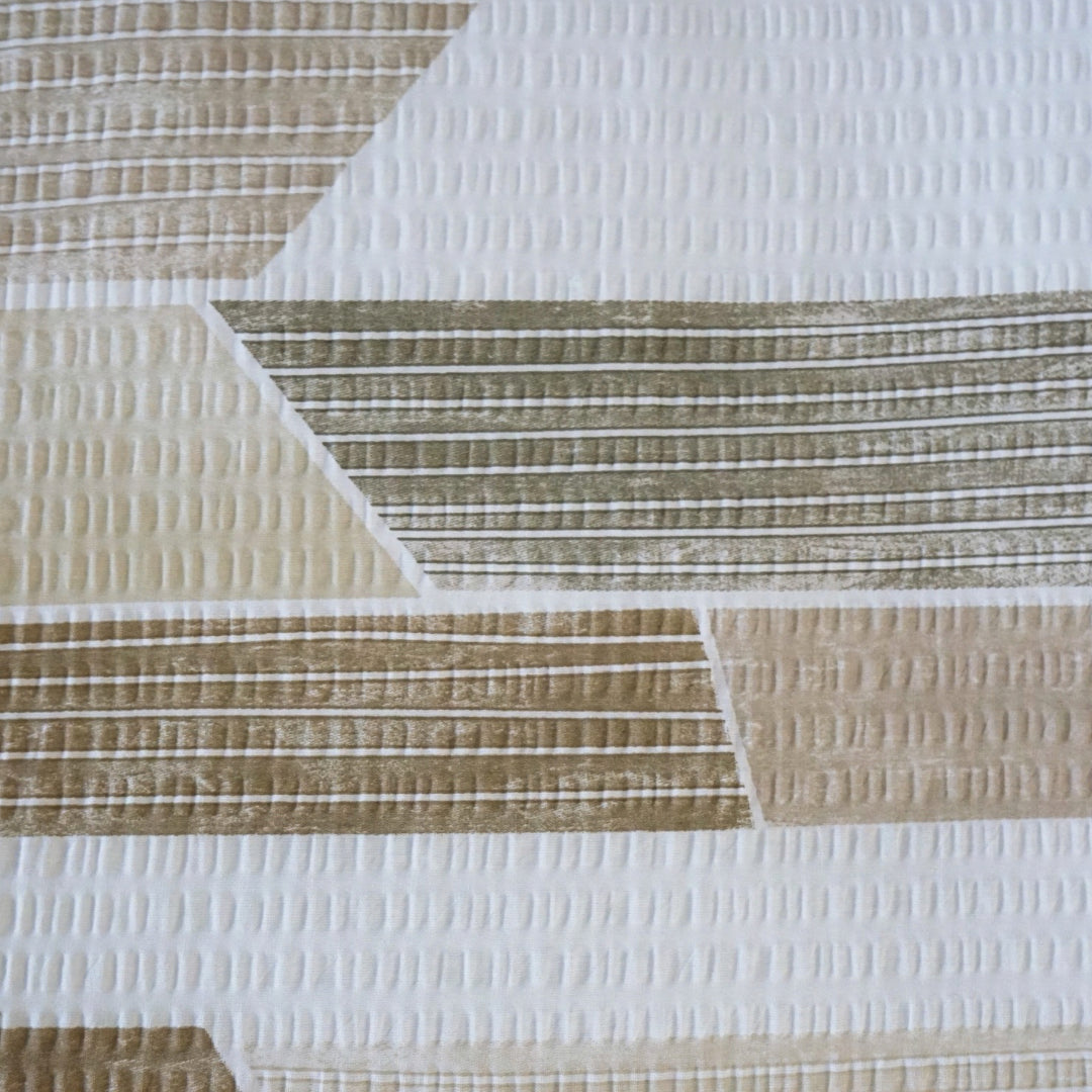 Krepp ágyneműhuzat garnitúra - Barna mintás