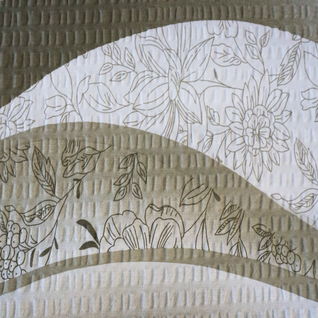 Krepp ágyneműhuzat garnitúra - Keki hullám mintás