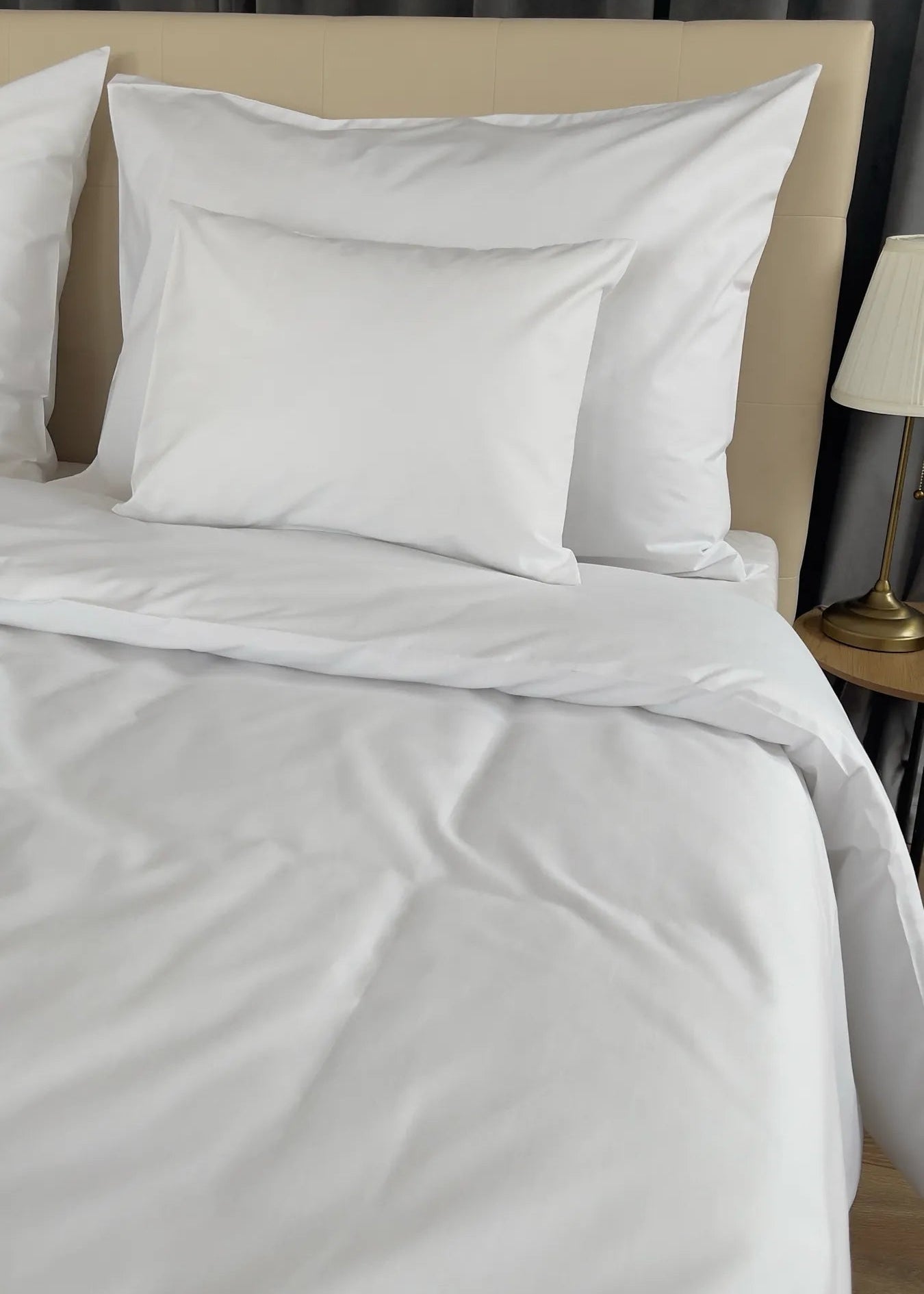 Hotel PERCAL Bettlaken aus 100 % Baumwollleinen – Spannbettlaken – 2er-Set – 120 g/m² – verpackt