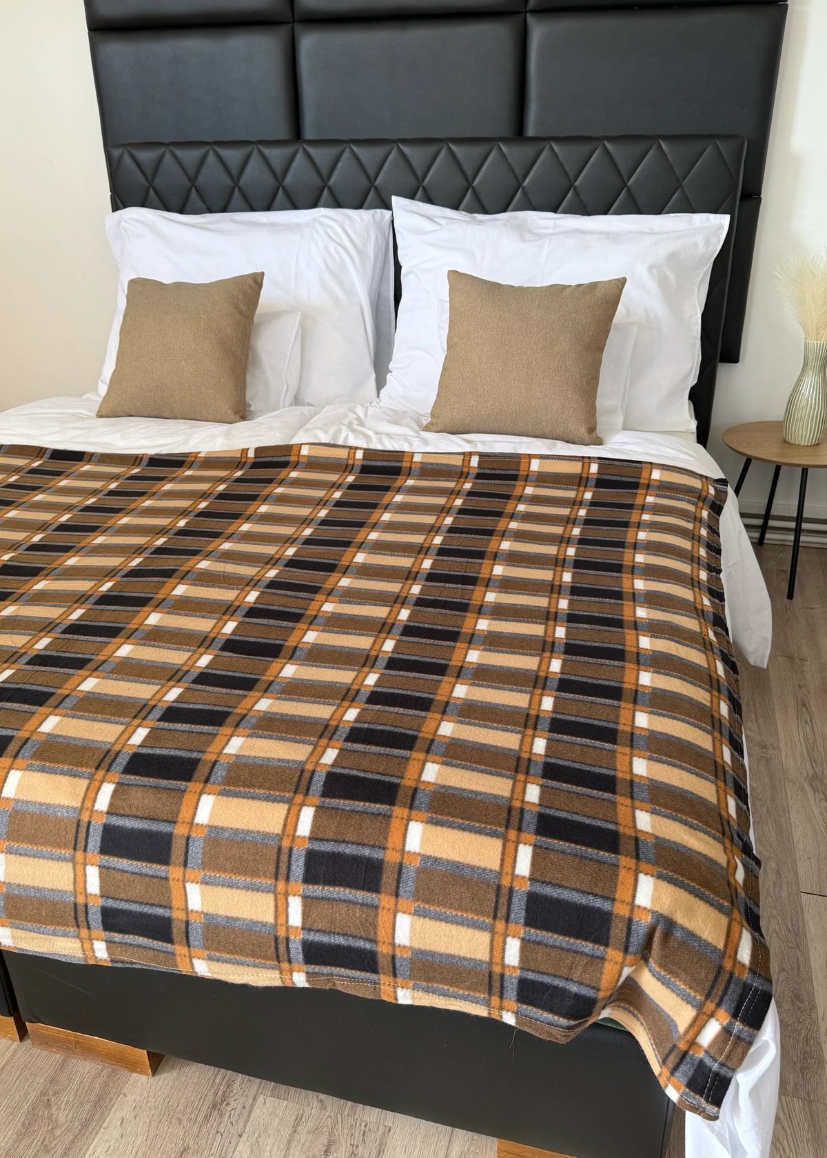 Braun/grau kariertes Plaid