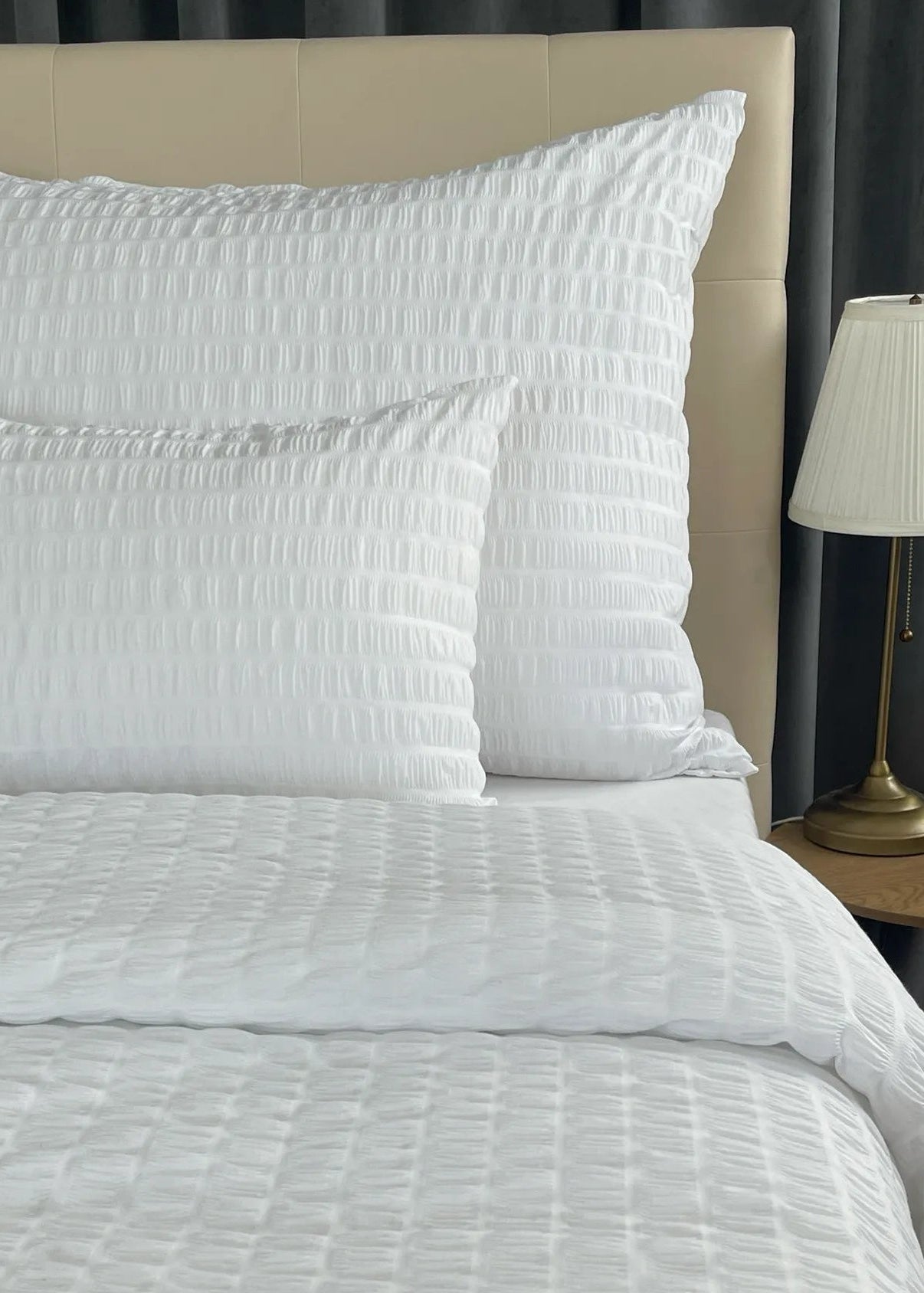 Crepe bed linen set - 80% Cotton - 20% PE - fold-over - set of 3 - 130 gr/m2