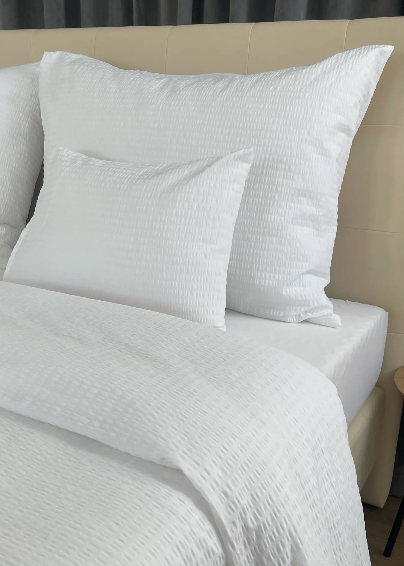 Crinkle duvet cover set – 100% cotton – Practical comfort for everyday