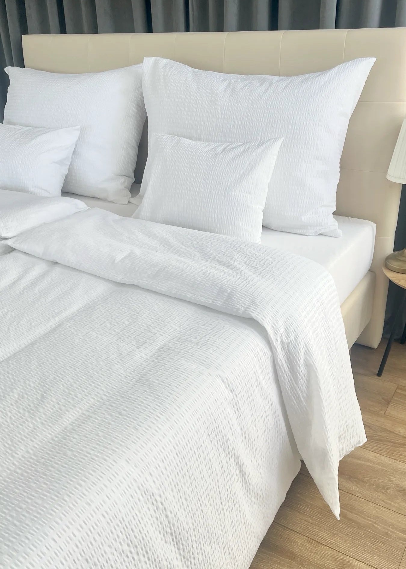 Crinkle duvet cover set – 100% cotton – Practical comfort for everyday
