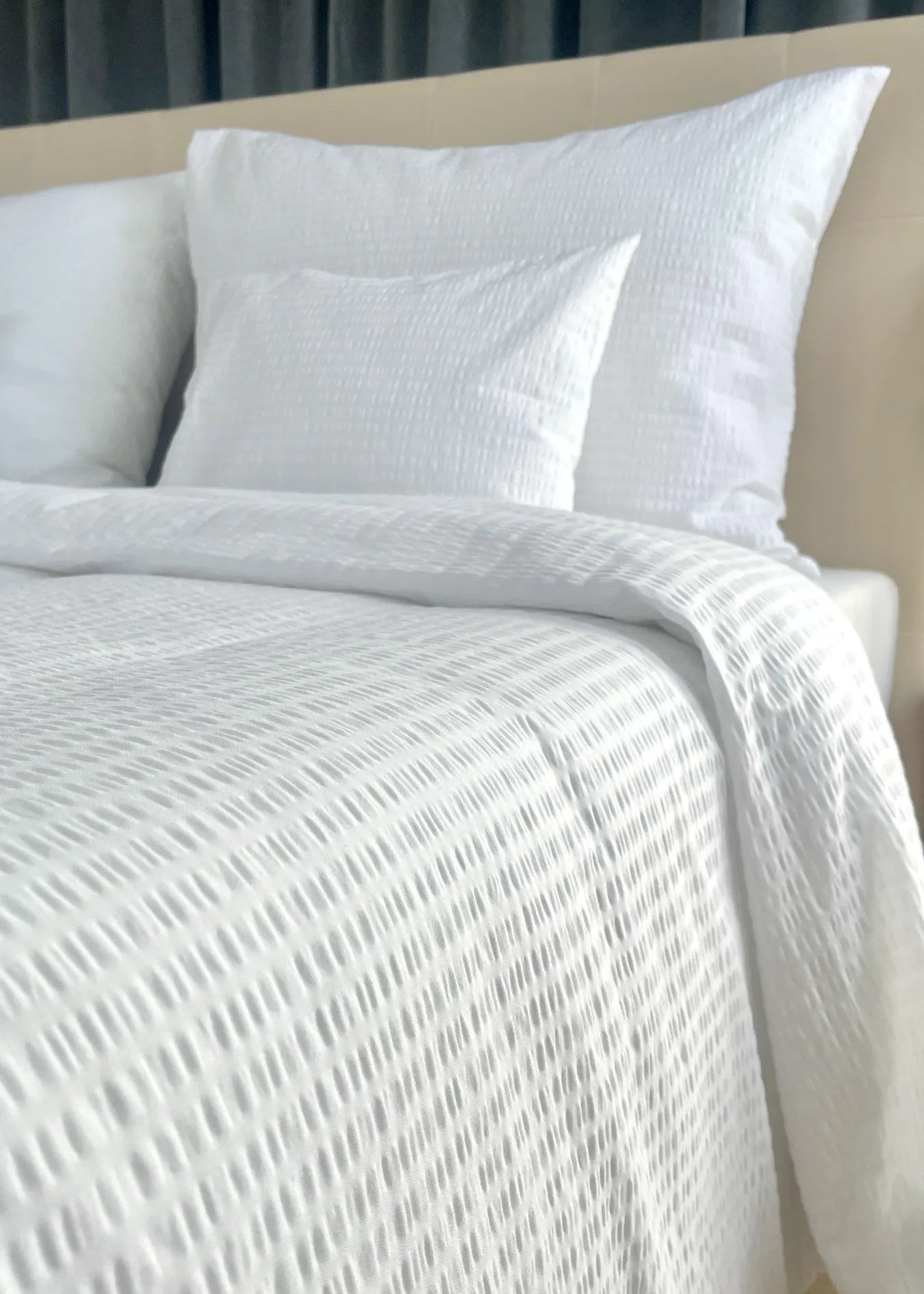 Crinkle duvet cover set – 100% cotton – Practical comfort for everyday