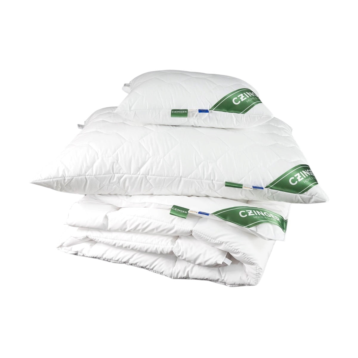 Family Extra - Anti-allergic quilted set of 3 pieces - small pillow, large pillow, duvet - 4 seasons