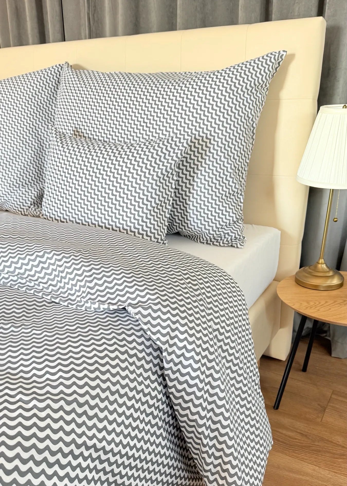 Baumwollbettwäscheset - Blaue Kreise