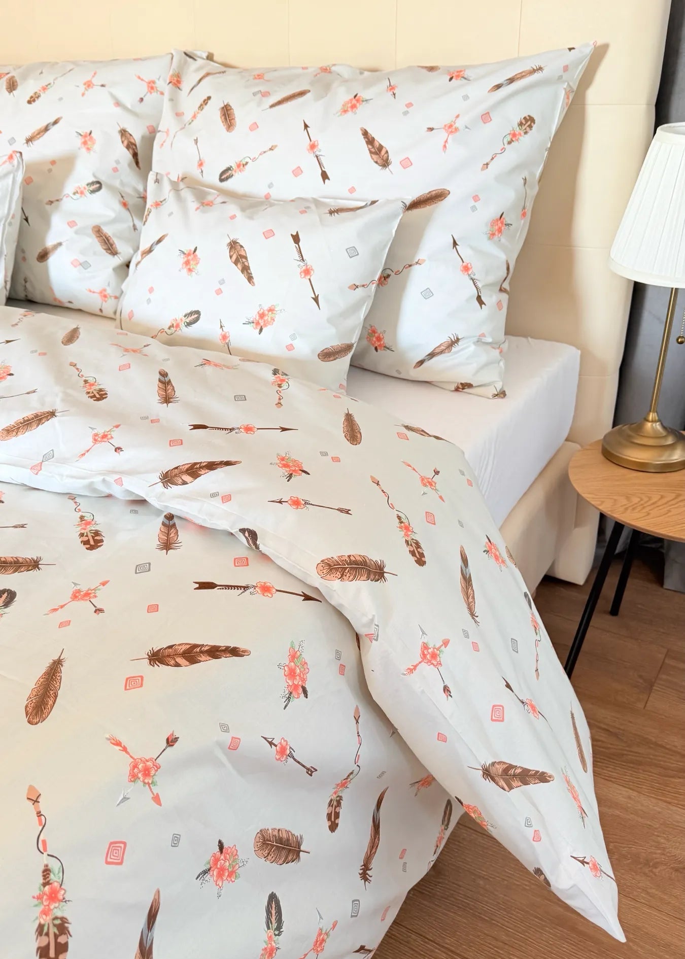 Baumwollbettwäscheset - Blaue Kreise