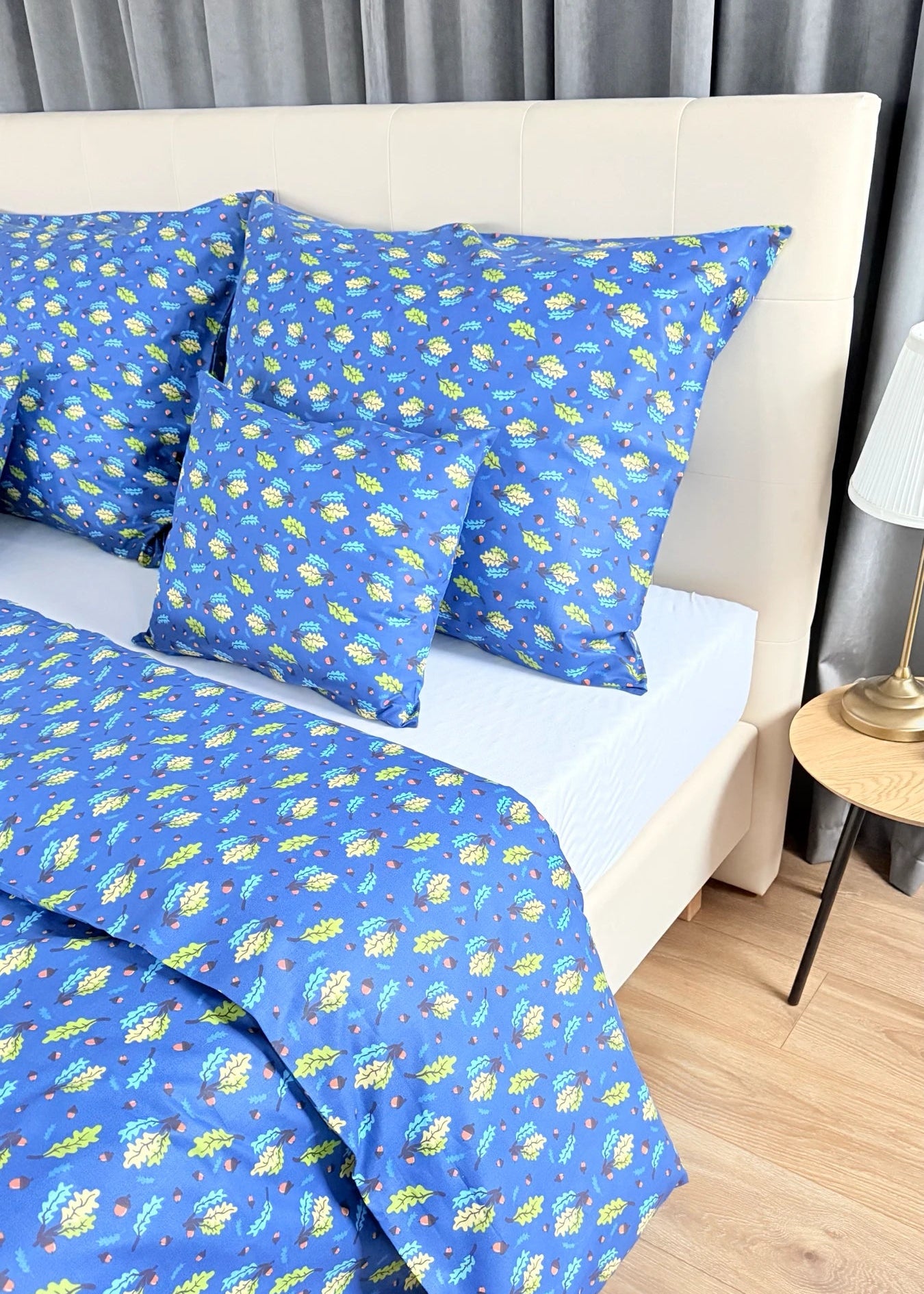 Baumwollbettwäscheset - Blaue Kreise
