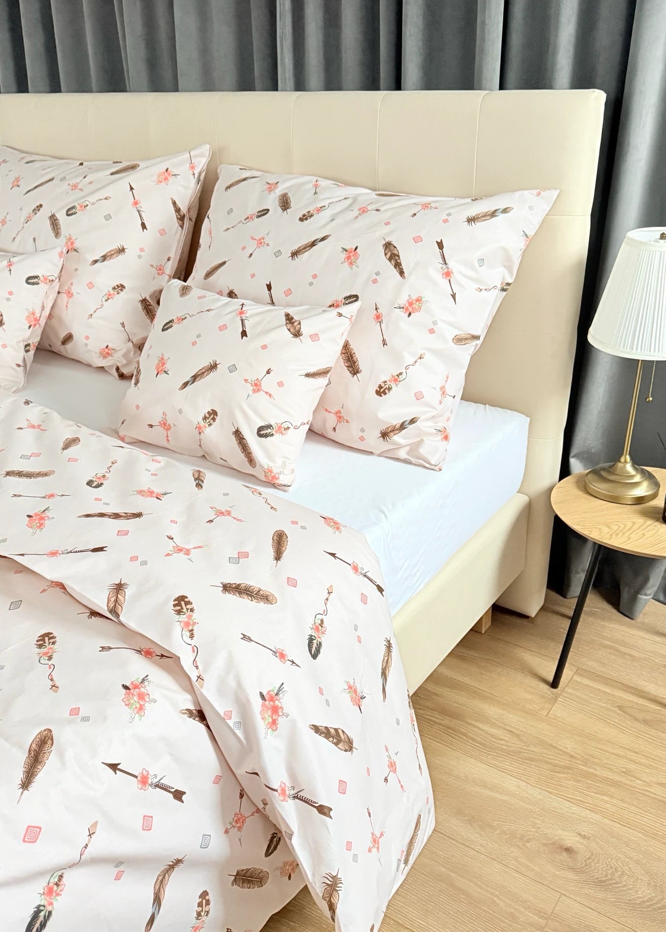 Baumwollbettwäscheset - Blaue Kreise