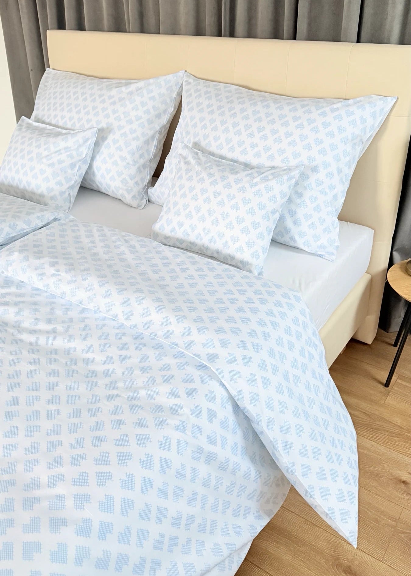 Baumwollbettwäscheset - Blaue Kreise