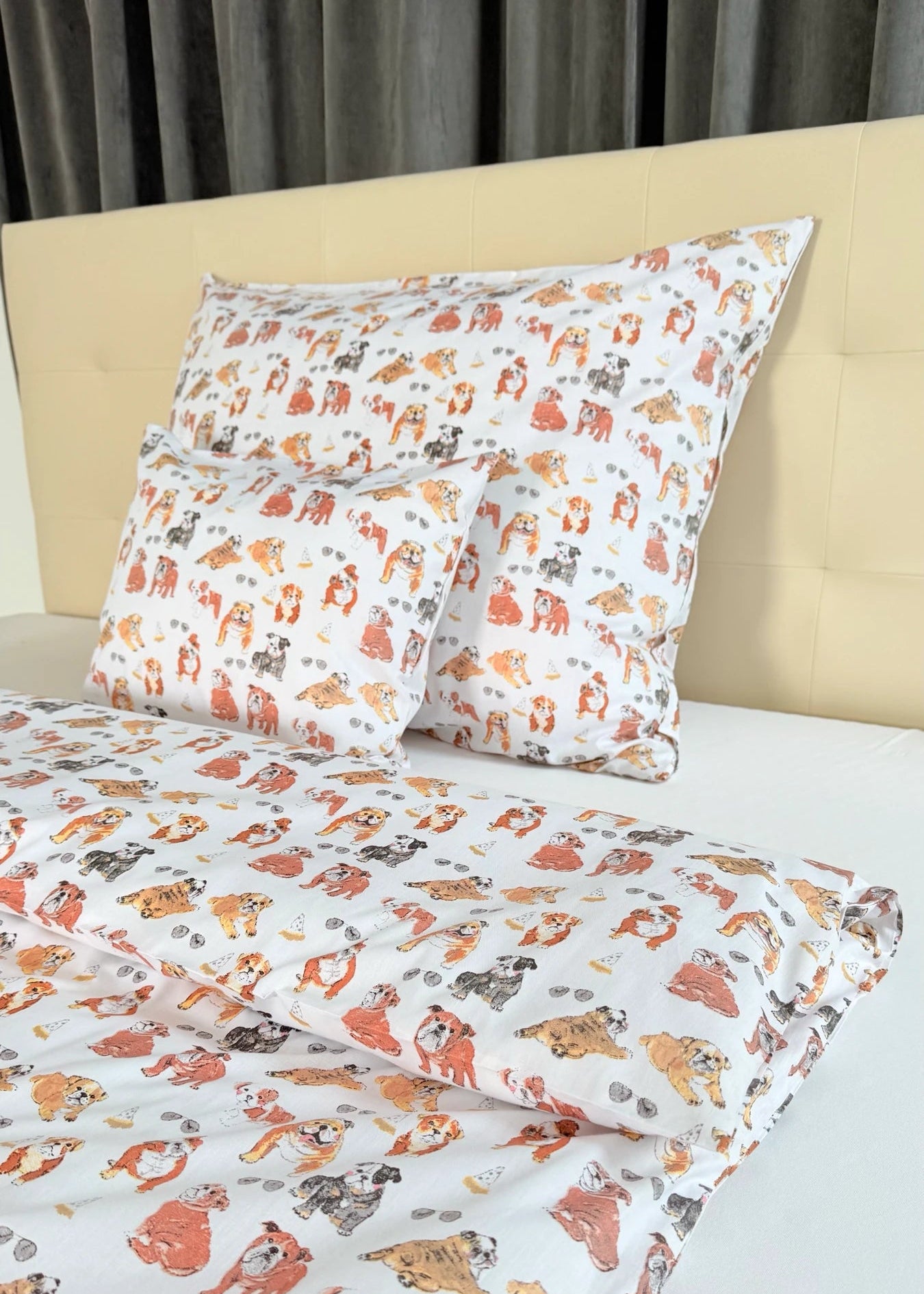 Baumwollbettwäscheset - Blaue Kreise