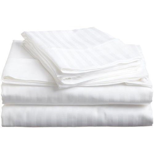 Hotel damask - satin striped half pillowcase - fold-over - 50% Cotton - 50% PE