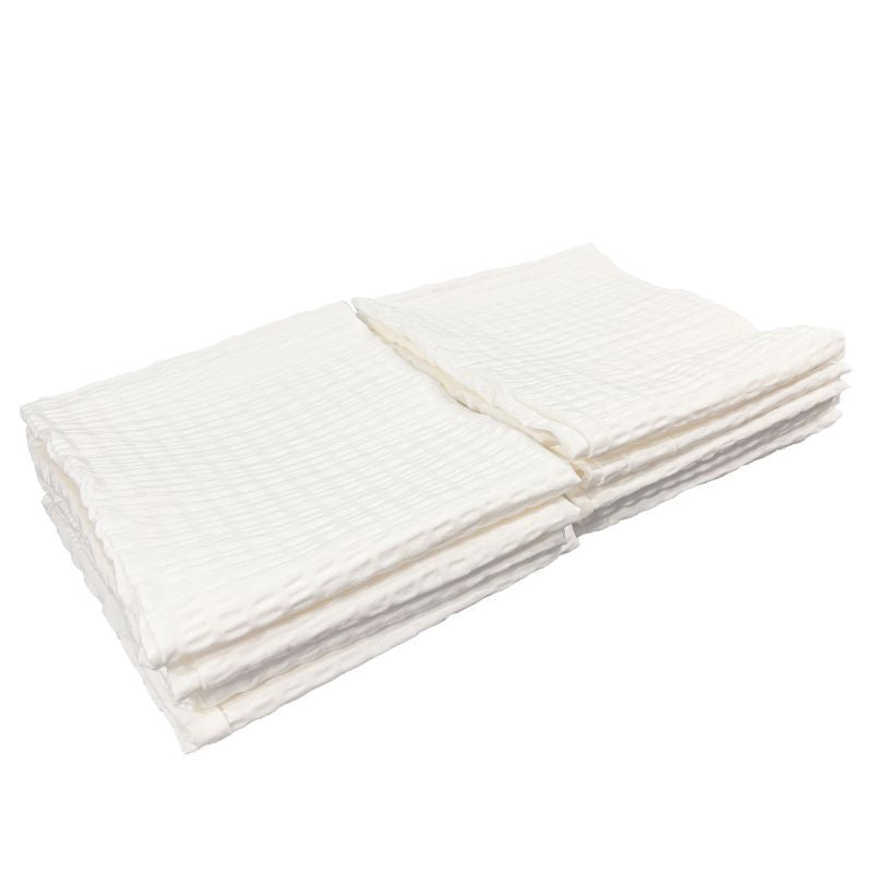 Krepp párnahuzat - 100% Pamut - Fehér - áthajtós - 130 gr/m2