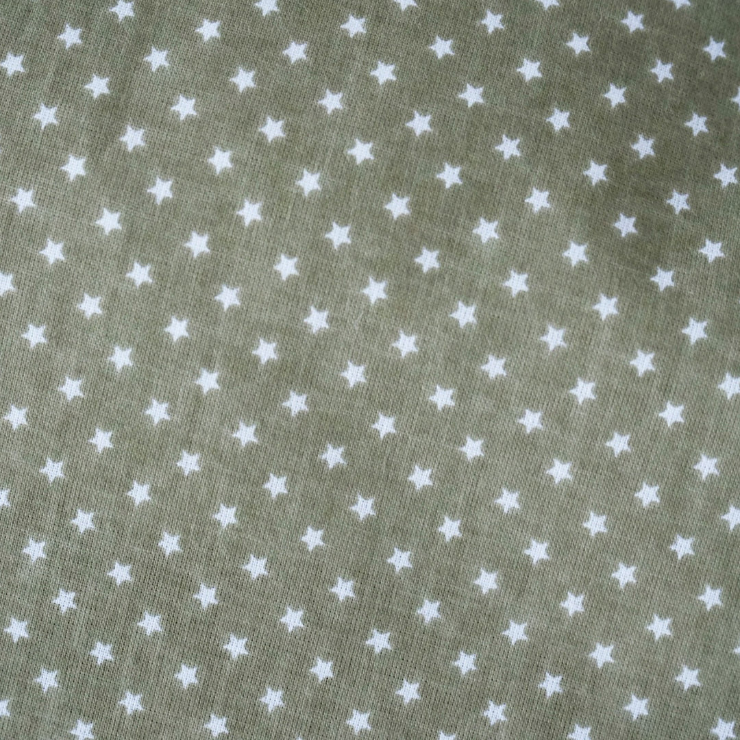 Cotton bed linen set - Khaki stars