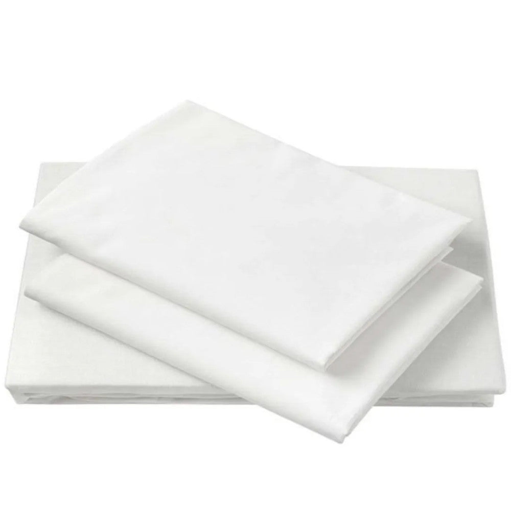 Classic - Baumwoll-Leinen-Bettlaken - 100 % Baumwolle - PREMIUM-QUALITÄT - 146 g/m²