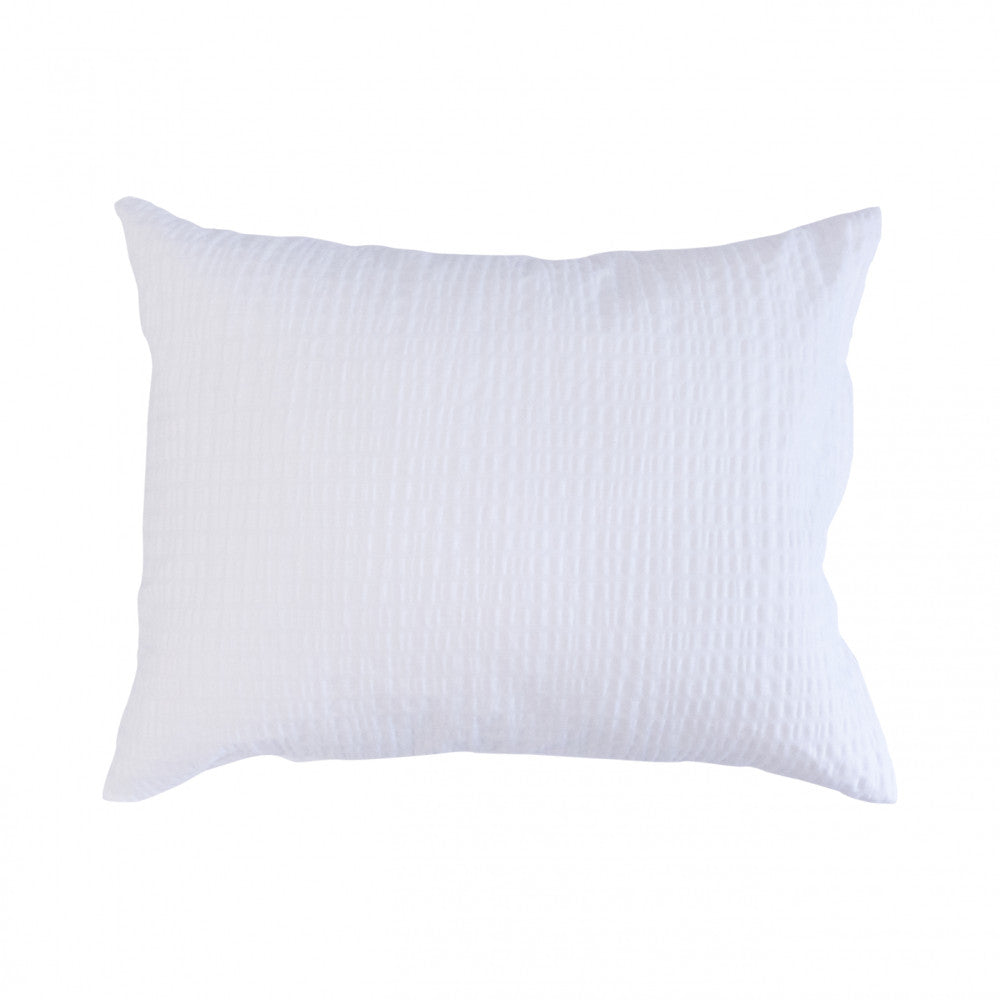 Krepp-Kissen- und Bettbezug – 100 % Baumwolle – Weiß – 130 g/m²