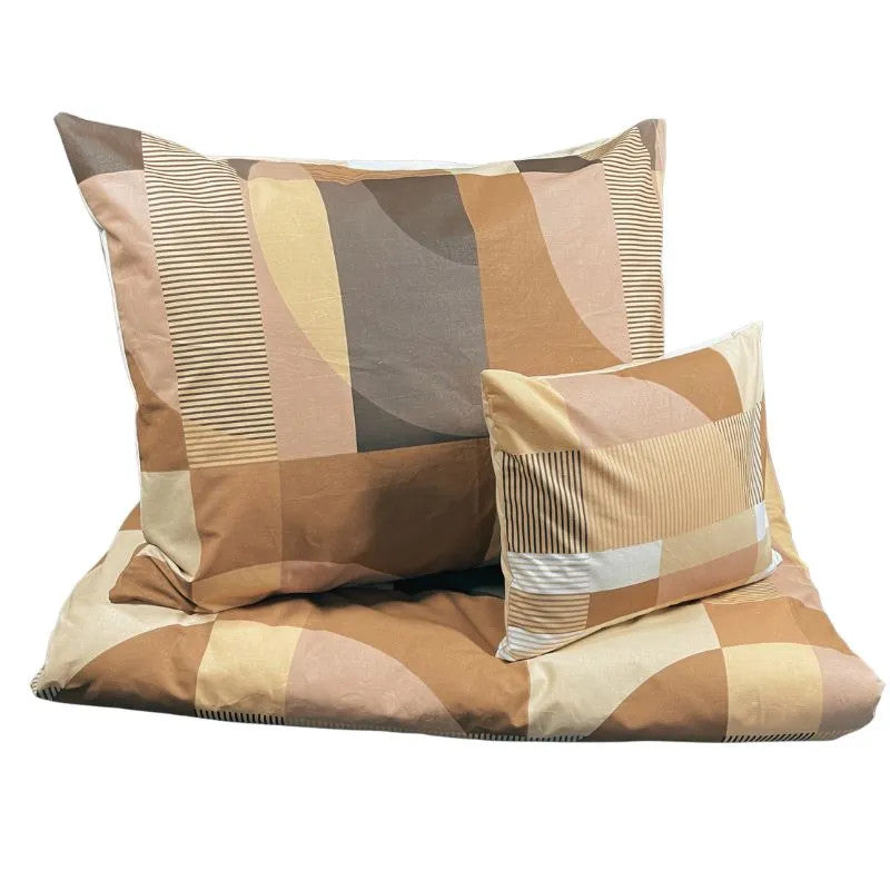 Cotton large pillowcase - Draped pattern