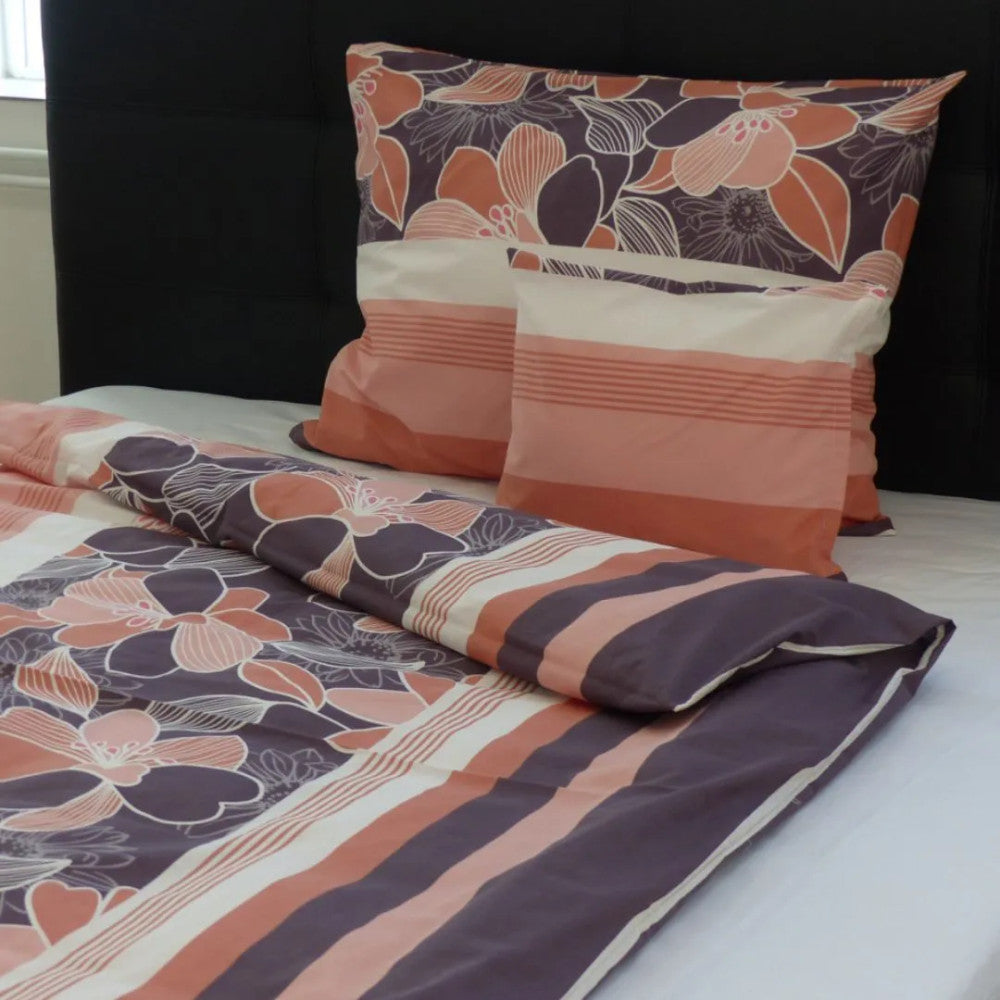 Pamut párnahuzat - Barna/narancs