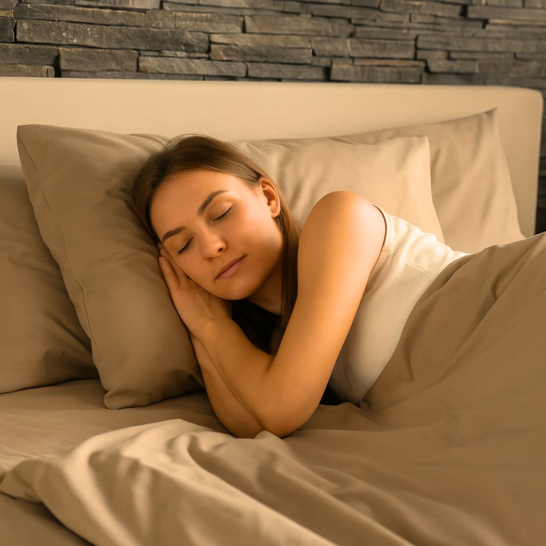 Cotton pillowcase - Hazelnut