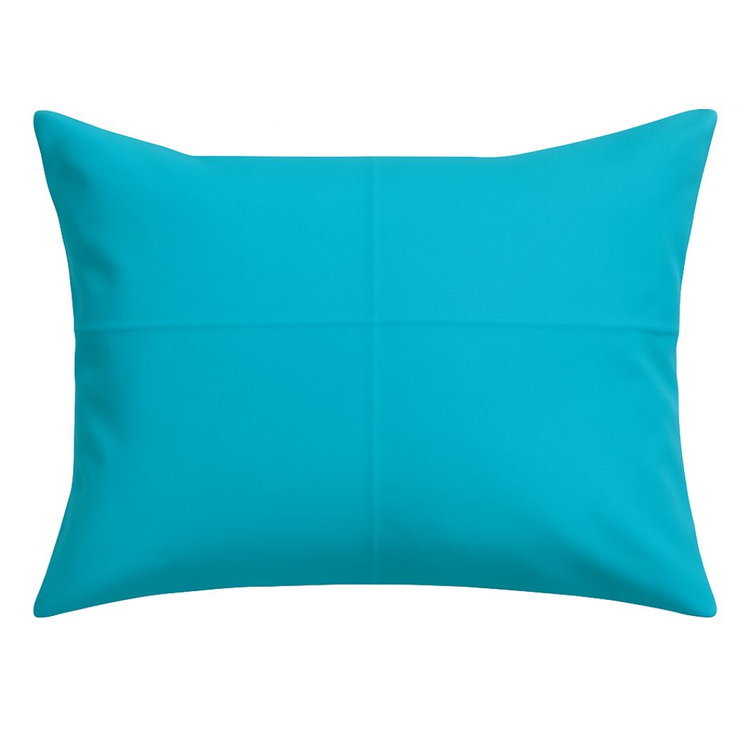 Turquoise - cotton pillowcase