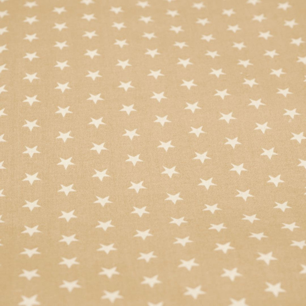 Pamut ágyneműhuzat garnitúra - 3 db-os - Barna-fehér csillagos