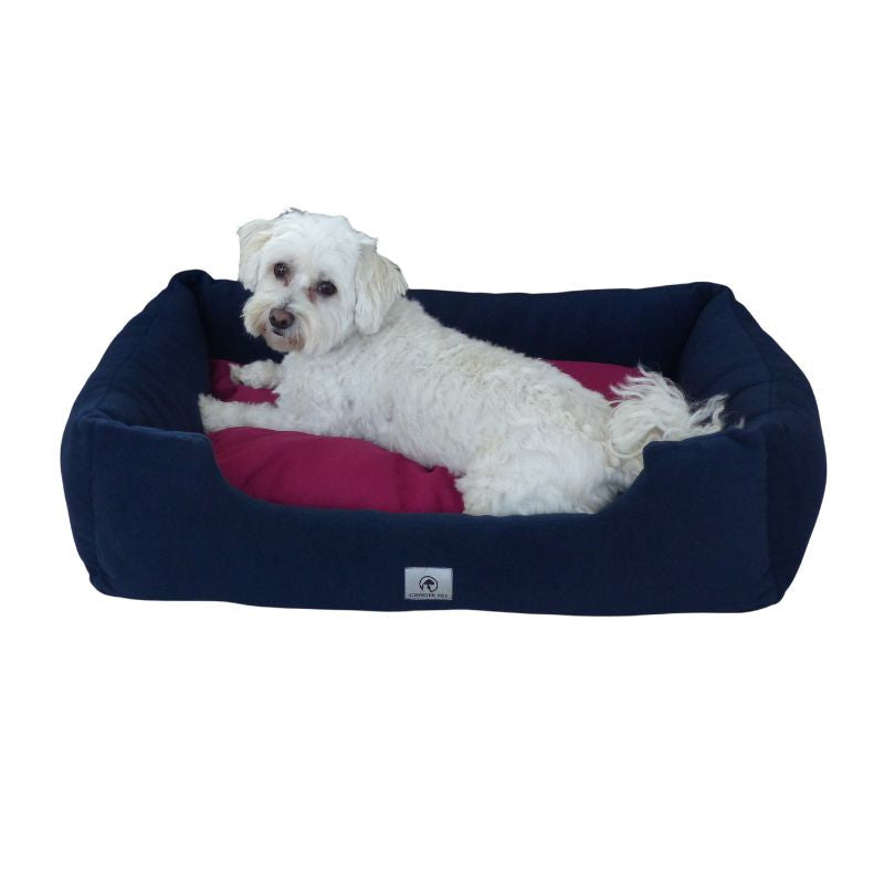 Beki - Pet bed with edge and memory foam cushion