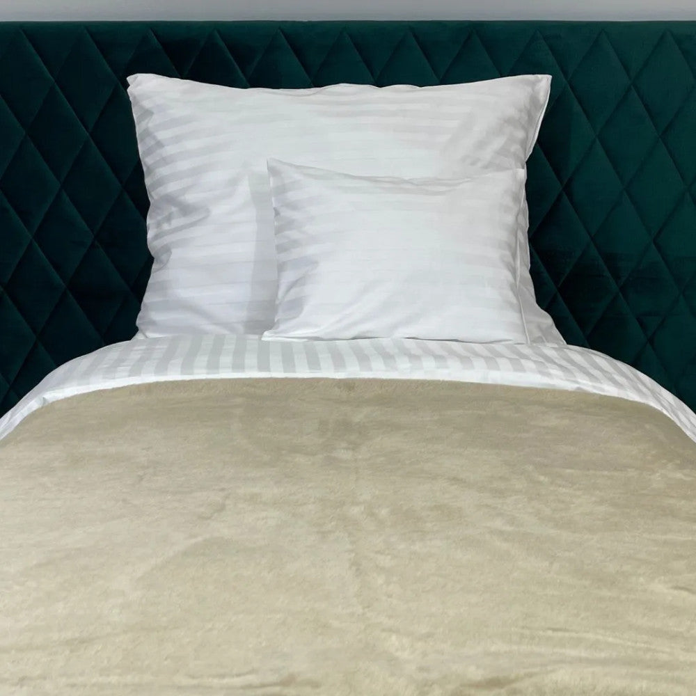 Cotton-Acrylic Hotel Blanket - Cream