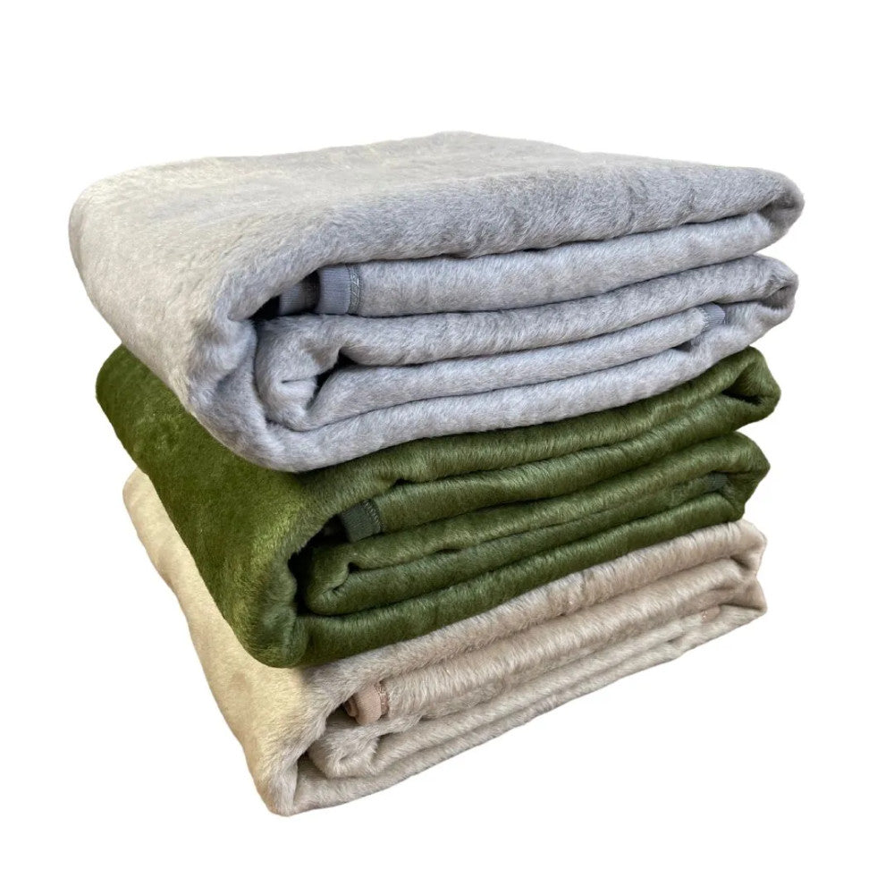 Cotton-Acrylic Hotel Blanket - Cream