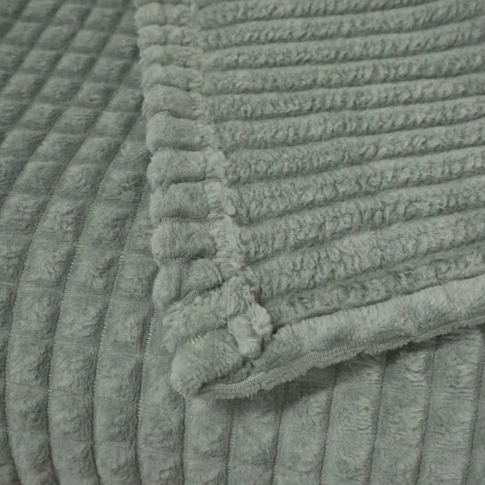 Merino pyramid blanket - white - 200x220 cm