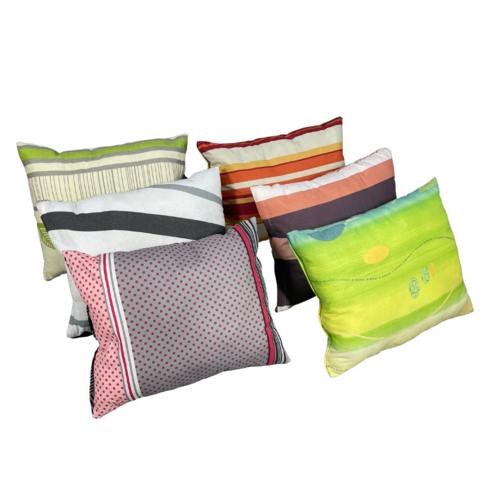 Formbares kleines Kissen - 100% Baumwolle - mit wechselnden Farben - 2 Stk.
