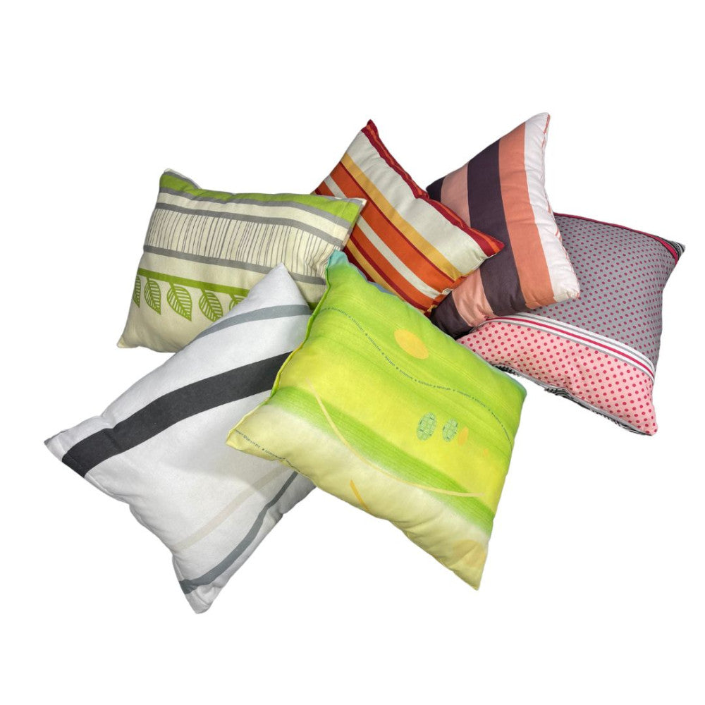 Formbares kleines Kissen - 100% Baumwolle - mit wechselnden Farben - 2 Stk.