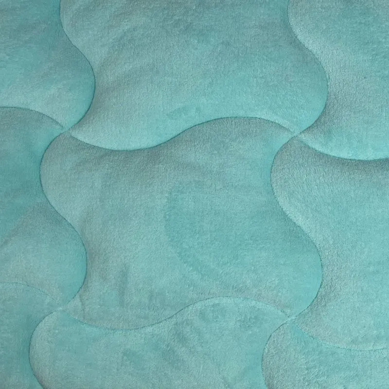 Soft - extra warme, weiche doppelseitige Winterdecke - türkis/natur - 135x195 cm