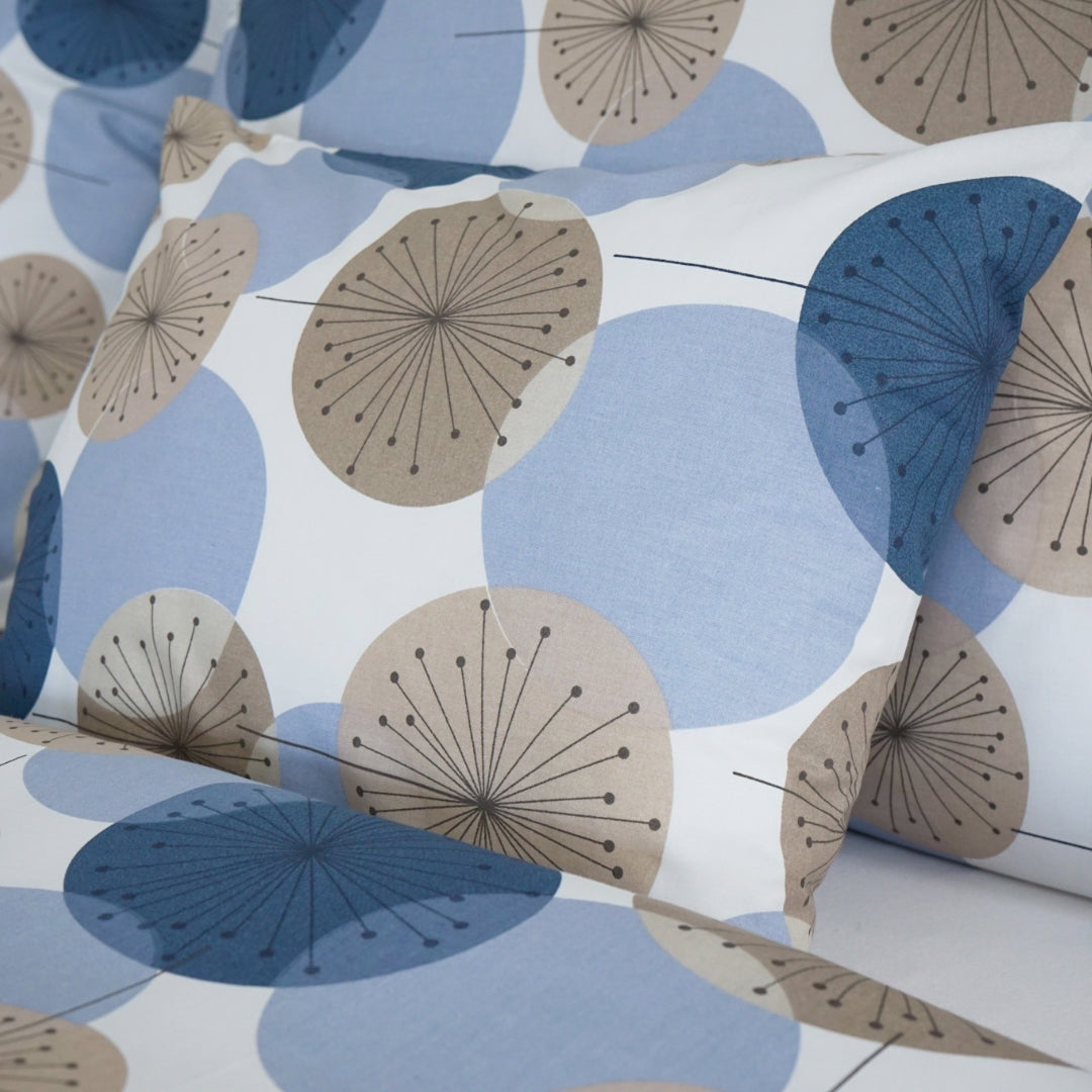 Baumwollbettwäscheset - Blaue Kreise