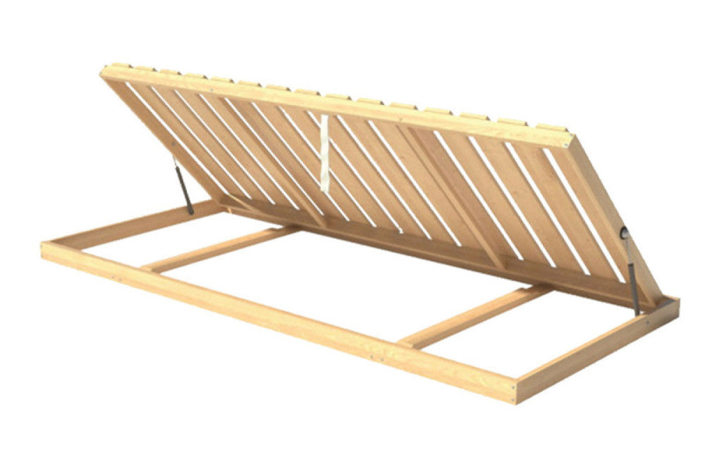 Holzlattenrost seitlich aufklappbar