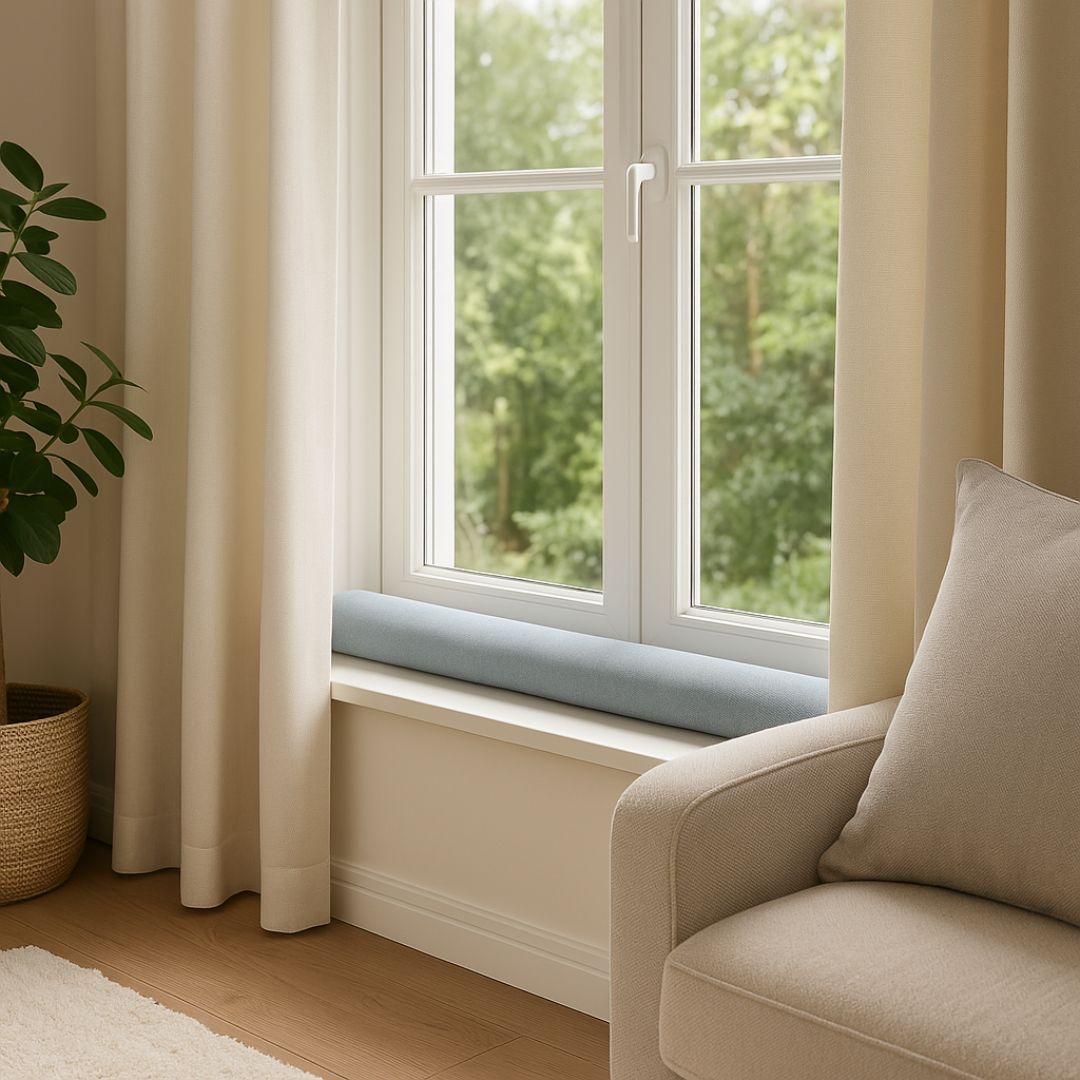 Decor grey draft stopper