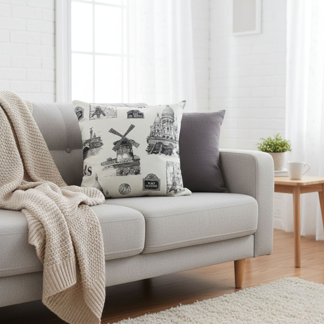 Decorative cushion (with insert) 60x60 cm - PARIS