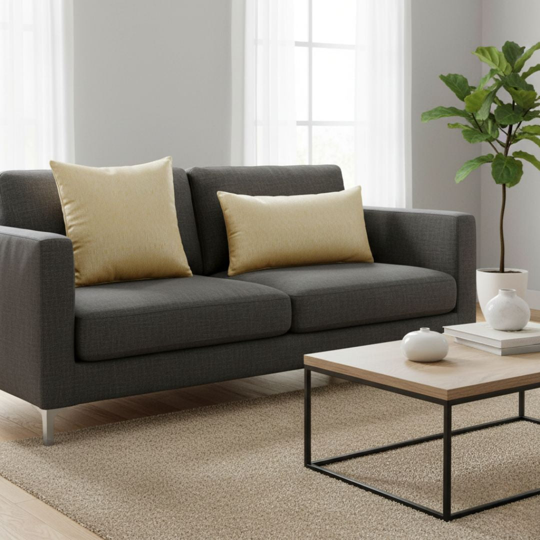 Dekokissen (mit Einlage) 45x45 cm (creme)